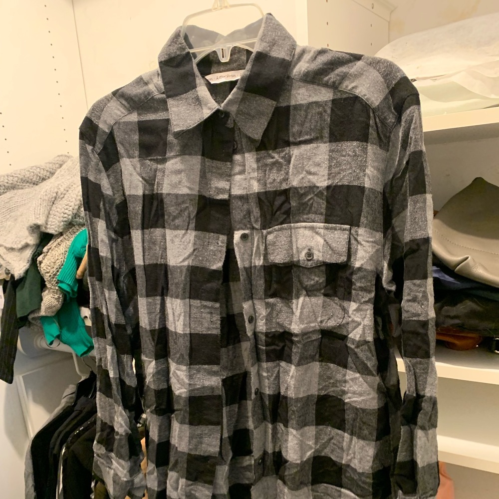 Plaid flannel top